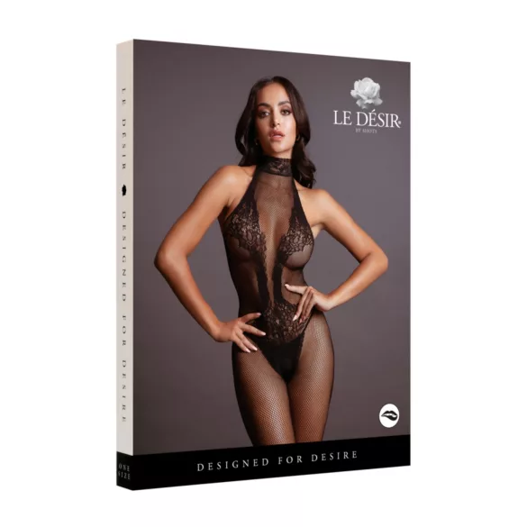 Le Désir - body de red con encaje - negro - talla S-XL
