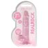 RealRock - dildo realista transparente - rosa - 17 cm