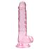RealRock - dildo realista transparente - rosa - 17 cm