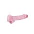 RealRock - dildo realista transparente - rosa - 17 cm