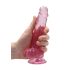 RealRock - dildo realista transparente - rosa - 17 cm