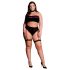 Le Désir Plus Size - Conjunto de lencería 3 piezas - negro (XL-4XL)