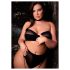 Le Désir Plus Size - Conjunto de lencería 3 piezas - negro (XL-4XL)
