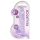 REALROCK - dildo realista translúcido - lila (19 cm)