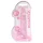 RealRock - dildo realista transparente - silicona rosa 19cm