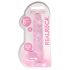 REALROCK - consolador transparente realista rosa (19 cm)