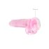 REALROCK - consolador transparente realista rosa (19 cm)