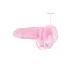 RealRock - dildo realista transparente - silicona rosa 19cm