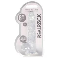   RealRock - consolador realista transparente - silicona transparente 19cm