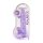 REALROCK - consolador transparente realista - morado (22 cm)