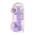 RealRock - dildo realista transparente - lila - 22 cm