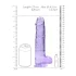 RealRock - dildo realista transparente - lila - 22 cm