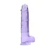RealRock - dildo realista transparente - lila - 22 cm