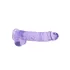 RealRock - dildo realista transparente - lila - 22 cm
