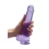 RealRock - dildo realista transparente - lila - 22 cm