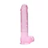 RealRock - dildo realista transparente - rosa 22cm