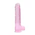 RealRock - dildo realista transparente - rosa 22cm