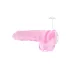 RealRock - dildo realista transparente - rosa 22cm