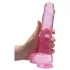 RealRock - dildo realista transparente - rosa 22cm