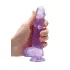 RealRock - consolador realista transparente - silicona violeta 15 cm