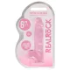 RealRock - consolador realista transparente - silicona rosa 15cm