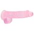 REALROCK - dildo transparente realista - rosa (15 cm)