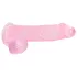 RealRock - consolador realista transparente - silicona rosa 15cm