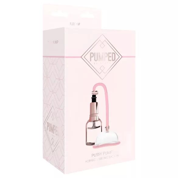 Pumped - bomba de succión vaginal manual - silicona rosa