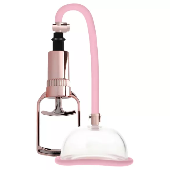 Pumped - bomba de succión vaginal manual - silicona rosa