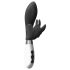 Alexios - Vibrador Negro con Mariposa y Brazo Estimulador de Clítoris