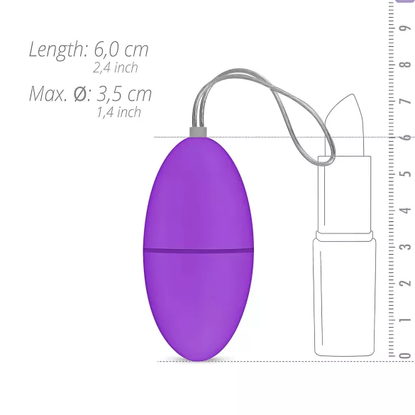 EasyToys - huevo vibrador inalámbrico portátil de 7 ritmos (lila)