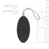 Easytoys - Huevo vibrador con 7 ritmos a control remoto (negro)