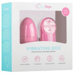   Easytoys - huevo vibrador inalámbrico 7 ritmos silicona rosa