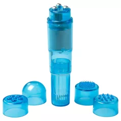 Easytoys - mini vibrador recargable - set 5 piezas - azul