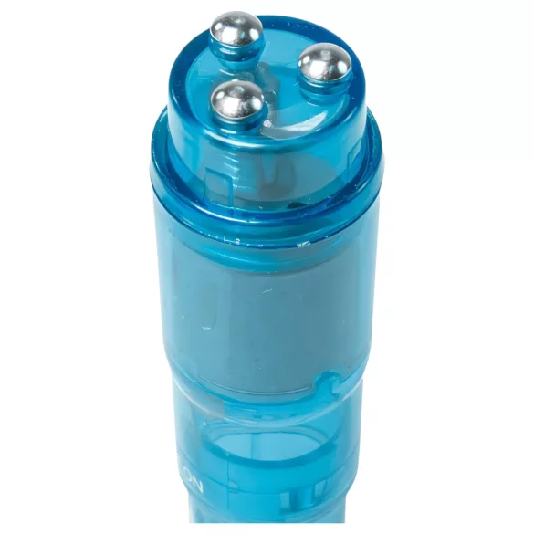 Easytoys - mini vibrador recargable - set 5 piezas - azul