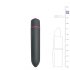 Easytoys - mini vibrador bala impermeable - negro