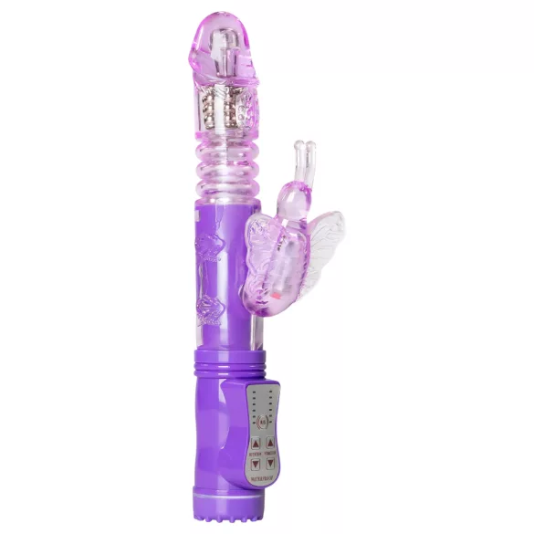 Easytoys Butterfly - vibrador rotador y penetrador - silicona lila
