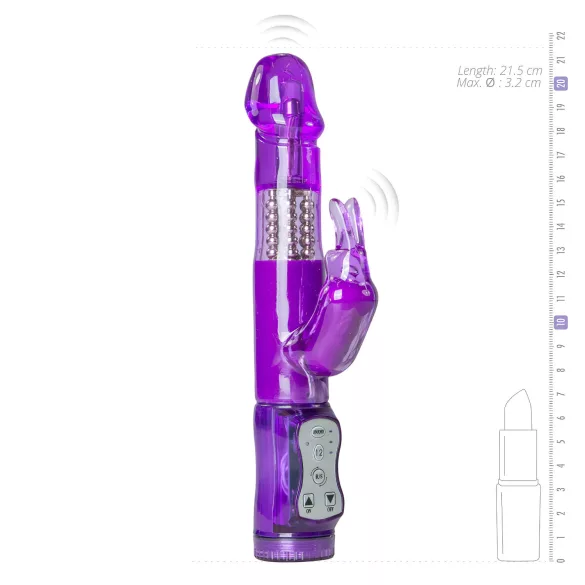Easytoys Rabbit - vibrador con perlas rotatorias y estimulador de clítoris