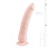 Easytoys - consolador silicona 100% con ventosa (21cm) - natural
