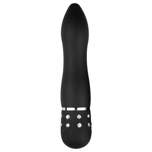 Easytoys - mini consolador vibrador curvo - negro