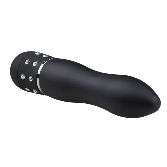 Easytoys - mini consolador vibrador curvo - negro