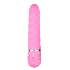 Easytoys Diamond - vibrador barra torcida - silicona rosa