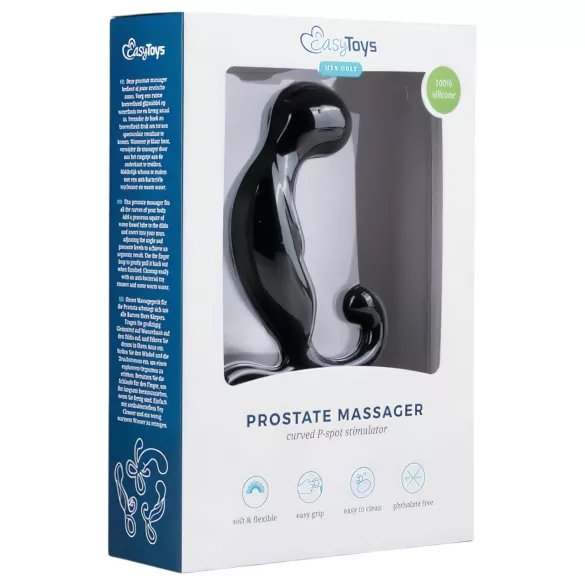 EasyToys - Masajeador prostático - silicona negra