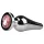 EasyToys Metal nº 11 - plug anal cónico con piedra rosa (plateado, 3,5 cm)