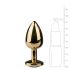 Easytoys Metal No.1 - Plug anal de oro con piedra blanca (2,5 cm)