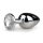 Easytoys - plug anal metálico (plateado-blanco)