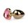 Easytoys Metal No.3 - Plug Anal - Oro-Rosa (2,5 cm)