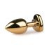 Easytoys Metal No.3 - Plug Anal - Oro-Rosa (2,5 cm)
