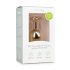 Easytoys Metal No.7 - plug anal cónico dorado con piedra rosa (3 cm)