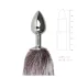 Easytoys Fox NO5 - plug anal de metal con cola de zorro - plateado